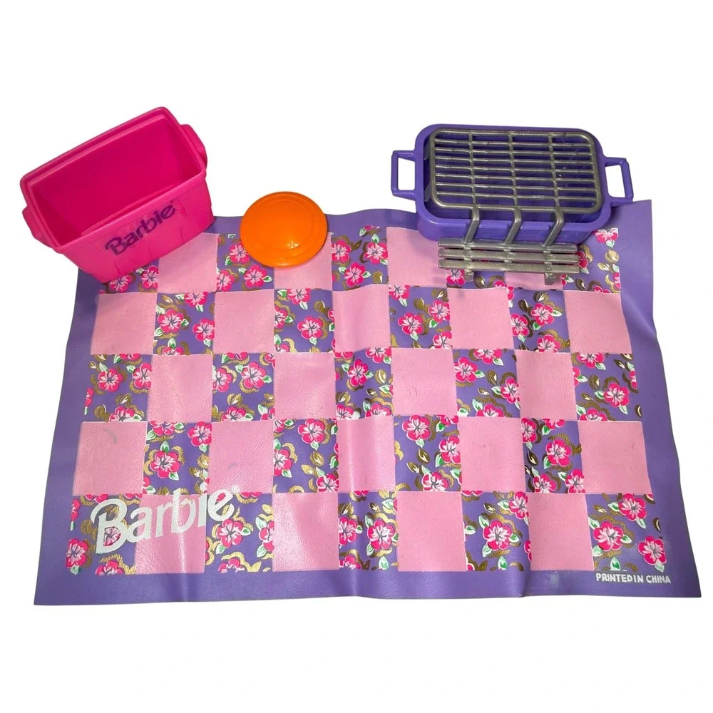Vintage 1991 Barbie Tropical Splash Picnic Set ARCO‎ (Mattel)